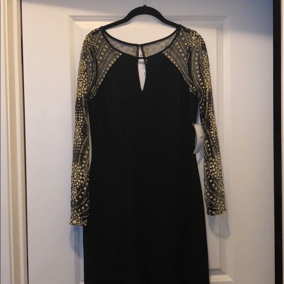 Badgley Mischka gorgeous long black gown - Picture 2 of 8